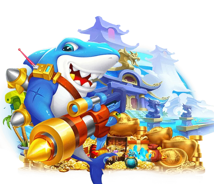 Game Thần Tài Bắn Cá với hình ảnh cá vàng và tiền xu